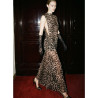 VESTIDO ANIMAL PRINT DRAPEADO LM