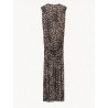 VESTIDO ANIMAL PRINT DRAPEADO LM