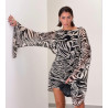 VESTIDO CORTO CEBRA