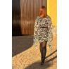 VESTIDO CORTO CEBRA